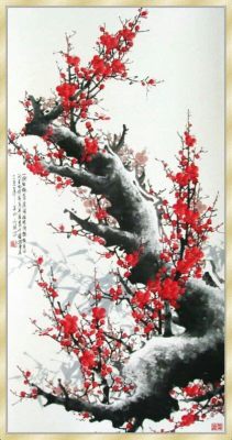 Plum Blossom Screen de un maestro coreano: una danza delicada entre tinta y papel!